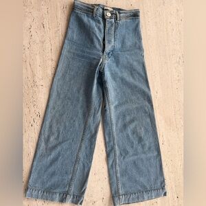 JESSE KAMM Sailor Pants, American Denim, Size 4